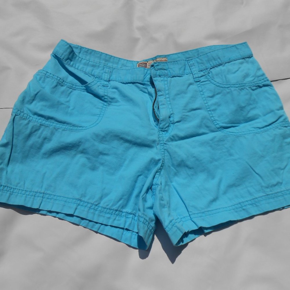 2/$8 Faded Glory Turquoise Shorts Sz 12